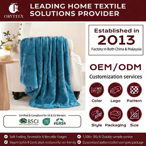 Couverture <span class=keywords><strong>en</strong></span> <span class=keywords><strong>fausse</strong></span> <span class=keywords><strong>fourrure</strong></span> décorée de tricot à carreaux ananas <span class=keywords><strong>en</strong></span> polyester 100% couleur unie Orvetex avec flanelle, idéale pour les canapés de bureau - Product Image 1