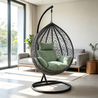 Chaise suspendue de patio, chaise de relaxation d'extérieur, résistante aux UV, mobilier de salon de jardin, chaise suspendue moderne