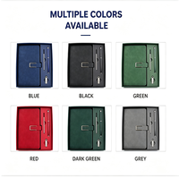 Set de Regalo Empresarial de Lujo, Cuaderno de PU con Logotipo Personalizado, Bolígrafo, Memoria USB, Set de Regalo Promocional para Clientes Empresariales