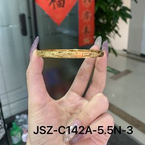 JXX toptan Dubai arapça tarzı 14K/24K altın kaplama Modern bilezik ve bilezikler pirinç takı kadınlar için - Product Image 2