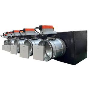 Unité de contrôle et interface pour registres motorisés Wi-Fi 5 zones avec plénum canalisé et connexion VMC latérale, fabriqué en Italie, pour conduits d'air. - Product Image 6