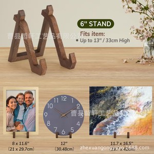 Wooden Recipe <b>Rack</b> Tabletop Base Multi Purpose No Drill Durable Home <b>Kitchen</b> Countertop Display Stand - Product Image 4