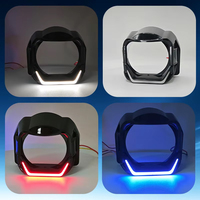 Couvre-phare décoratif LED rond de 3 pouces IDISON YMG, anneaux lumineux Angel Eyes, 12V, lentille de jour pour tous les véhicules 4x4