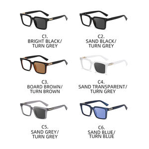 新しいスタイル高品質2026流行のPC素材光フォトクロミック眼鏡フレームブルーライトブロッキングメガネ - Product Image 4