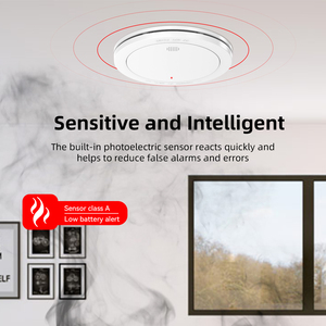 Kit d'alarme incendie CPVAN Home 3-en-1 certifié EN14604, autonomie <span class=keywords><strong>de</strong></span> la batterie <span class=keywords><strong>de</strong></span> 10 ans, capteurs photoélectriques et électrochimiques, télécommande - Product Image 5