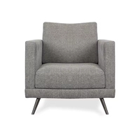 Chingxin Vietnam Canapé 2 places, ensemble de fauteuils simples et doubles, canapé en lin, cadre en métal, tissu en cuir synthétique, neuf