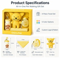 CHERRYFISH Petgiftbox Jouets à mâcher pour animaux en velours côtelé, jouets interactifs pour l'entraînement des chiens en forme d'animaux, petite bouteille d'eau