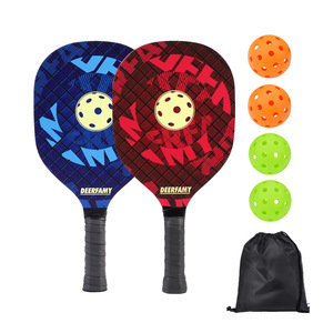 Juego de palas de pickleball Deerfamy con 4 pelotas y bolsa de transporte para entretenimiento al aire libre - Product Image 3