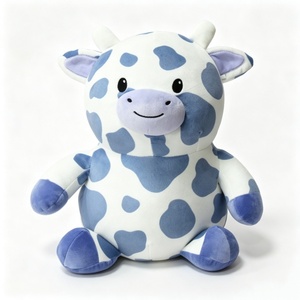 Custom <b>Cow</b> stuffed animal, Blue <b>cow</b> plush, Spotted <b>cow</b> plush, Cute <b>cow</b> toy, <b>Cow</b> plush - Product Image 4