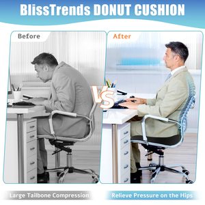 Cojín de asiento de almohada de Donut al <span class=keywords><strong>por</strong></span> mayor para <span class=keywords><strong>embarazo</strong></span> posparto y <span class=keywords><strong>hemorroides</strong></span> cojín para aliviar el dolor de coxis cojines de levantamiento de memoria - Product Image 5