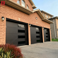 Porte de garage Bolang 9x7 8x7 16x7 moderne en acier galvanisé motorisée avec fenêtre personnalisée, porte piétonne et commande intelligente