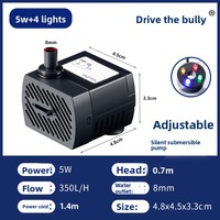 Pompe à eau submersible silencieuse pour aquarium, économie d'énergie, écologique, en plastique ABS, 25W, ultra silencieuse, 110-240V, automatique, pour petit bassin à poissons