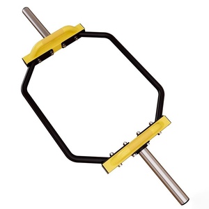 Barra hexagonal de acero para pesas, soporte para barra, tubo de acero engrosado antideslizante para gimnasio, fitness, ejercicio de caminata de agricultor - Product Image 1