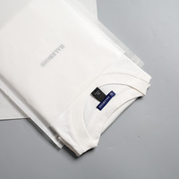 Sacs en papier glassine à fond plat entièrement biodégradables et écologiques pour l'emballage de vêtements (T-shirts, sweats), sacs de haute qualité