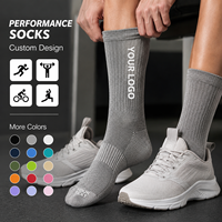 Chaussettes de sport en coton tricoté pour jeunes, personnalisables, à coupe élastique, respirantes, pour la gym et l'exercice