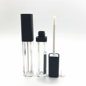 Tubes blancs vide à coins arrondis et carrés pour rouge à lèvres, pièces, conteneurs avec baguettes, tube à gloss liquide, utilisation cosmétique, 6ml - Product Image 1