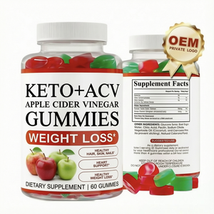 Keto+ Apple Cider Vinegar Ginger Extract Gummies Advanced <b>Weight</b> Loss Organic OEM Ketone Gummy Supplement Adult Gluten-<b>Free</b> 60 - Product Image 1
