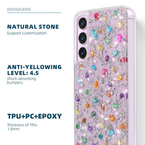 Nuovo <span class=keywords><strong>trend</strong></span> per Samsung per <span class=keywords><strong>Galaxy</strong></span> S24 custodie per telefono di lusso strass trasparente TPU y PC per Sumsung s23 <span class=keywords><strong>Plus</strong></span> s22plus custodia - Product Image 1