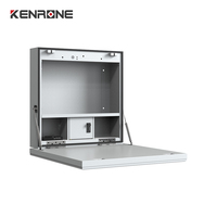 KENRONE Bureau mural escamotable peu encombrant avec alarme anti-effraction, poste de travail mural pour petit appartement, maison d'hôtes, achat en gros