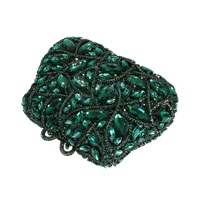 Pochette de soirée classique de luxe pour femme avec chaîne, ornée de cristaux étincelants et de strass, idéale pour mariage et fête