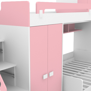 Combinaison de meubles pour chambre à coucher de bébé, bibliothèque, tiroirs, armoire, lit double, pour enfants - Product Image 5