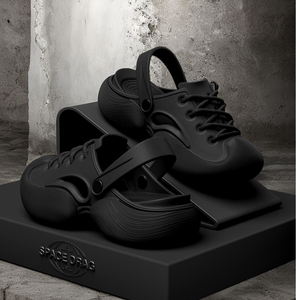 Zuecos de Plataforma Gruesa de una Pieza de EVA para Hombre, Blancos con Verde Neón, con Cordones, Antideslizantes, Sandalias de Senderismo para Exteriores - Product Image 5