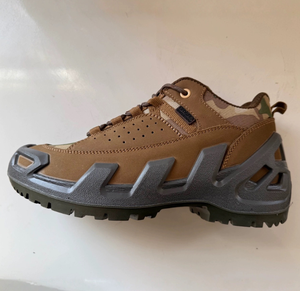 Bottes mi-hautes en cuir de vachette suédé brun foncé TSB07, bottes de randonnée en cuir de vachette pour 4 saisons - Product Image 5