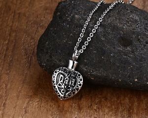 Collana Vintage Remation cuore urna cenere gioielli per donna uomo ricordo ciondolo Memorial medaglione portacenere - Product Image 3