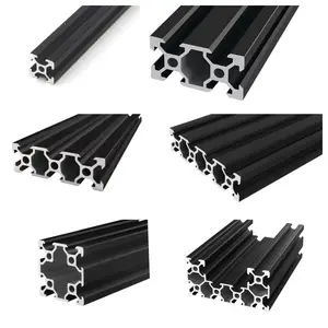 Chinesische Fabrik Custom Black Aluminium Profil Alle Arten von schwarzem Aluminium Nach der Größen zeichnung