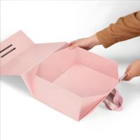 Großhandel große Geschenk box Exquisite Universal Falt schuh Verpackung Box Flip Cover Kleidung Geschenk box mit Griffen