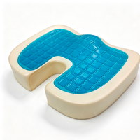 Coussin de siège en gel à mémoire de forme épais, antidérapant, orthopédique, rafraîchissant, portable, personnalisé, pour le bureau et la maison – Vente chaude directe usine