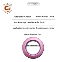 Vente en gros d'anneaux oeillets modernes de 40mm pour rideaux Accessoires d'anneaux oeillets pour rideaux en plastique