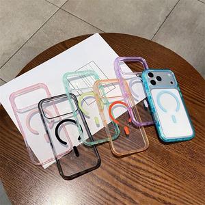 Funda Magnética Transparente Antigolpes para iPhone 17 Air 16 15 14 Pro Max, Carcasa Trasera Resistente HD - Product Image 1