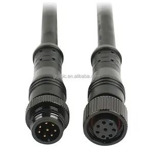 Gragic IP68 High Level 2 3 4 5 6 7 8 Pin Plug Led Outdoor Light 5Pin 6Pin Extension Wire Cable Waterproof M12 Connector