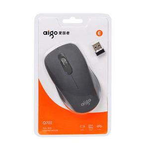 Aigo Q702 Wireless <b>Mouse</b> 2.4G Optical 3 Buttons Battery Powered Right Hand Ergonomic Design - Product Image 5