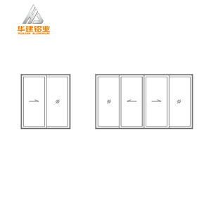 Cửa Kính trượt cách nhiệt chất lượng cao nhôm cửa trượt nội thất cửa tủ quần áo thiết kế đồ họa cho Ngày nhà thụ động - Product Image 4