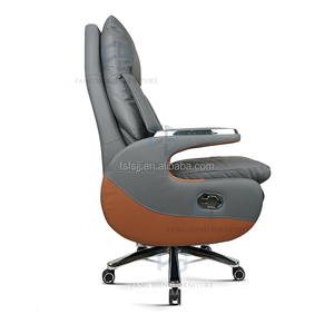 Ghế văn phòng da PU cao cấp cỡ lớn dành cho người có vóc dáng lớn, có thể ngả lưng và xoay, kiểu ghế bập bênh - Product Image 3