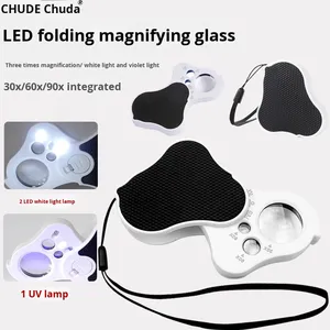 Loupe LED 30X 60X 90X Matériau ABS pour bijoux et antiquités pour visualiser <span class=keywords><strong>des</strong></span> motifs et étudier les <span class=keywords><strong>champignons</strong></span> UV - Product Image 5