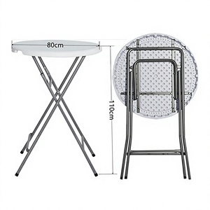 Tables d'exposition HL3, tables rondes réglables en hauteur, tables <span class=keywords><strong>de</strong></span> cocktail, tables <span class=keywords><strong>de</strong></span> <span class=keywords><strong>bar</strong></span> à pieds hauts, tables <span class=keywords><strong>de</strong></span> réunion, ensembles <span class=keywords><strong>de</strong></span> <span class=keywords><strong>bar</strong></span> et <span class=keywords><strong>de</strong></span> chaises - Product Image 4