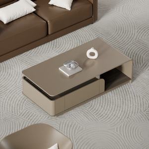 Moderno tavolo d'angolo del tavolo del centro legno minimizzato mobili di Design centro in legno tavolino da tè per soggiorno ufficio - Product Image 2