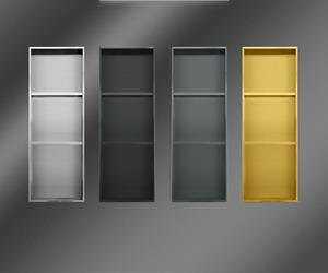 Vente en gros sur mesure, facile à installer, encastré en acier inoxydable 304, <span class=keywords><strong>montant</strong></span> mural de douche niche intérieure, étagère de salle de bain avec éclairage LED - Product Image 3