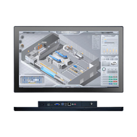 Fábrica 23,6 "Gabinete CNC integrado Máquina de control táctil industrial Sistema de ventanas Pantalla táctil óptica Panel industrial Pc