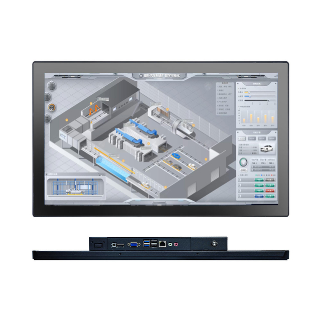 Factory 23.6 " Embedded CNC Cabinet Industrial Touch Control Machine windows System Optical Touch Screen Industry Panel Pc
