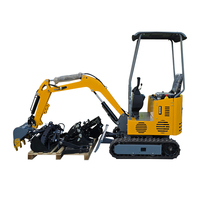 Mini-excavatrice hydraulique sur chenilles d'occasion, fabriquée en Chine, avec moteur Eaton Hydraulics, certifiée EPA, garantie 1 an