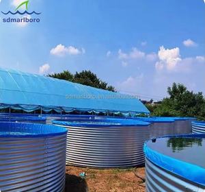 PVC Geomembrana Revestido Round <span class=keywords><strong>Fish</strong></span> Farming <span class=keywords><strong>Tank</strong></span> Tarpaulin Agricultura <span class=keywords><strong>Fish</strong></span> <span class=keywords><strong>Tank</strong></span> Tilapia Farming Pond <span class=keywords><strong>Tank</strong></span> - Product Image 2