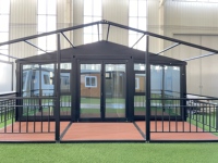 Maison préfabriquée modulaire mobile en acier extensible sur mesure de 20, 30 et 40 pieds