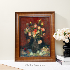 Cuadros de Paisajes Europeos con Flores, Impresiones Vintage, Arte de Pared para Bodas, Decoración de Hogar de Lujo <span class=keywords><strong>Estilo</strong></span> Shabby <span class=keywords><strong>Chic</strong></span>, Lienzo Colgante sobre Madera - Product Image 2