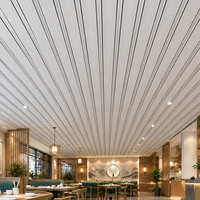 Panneaux de plafond en PVC faciles à installer, imperméables, en plastique, pour la décoration de restaurants et de projets commerciaux