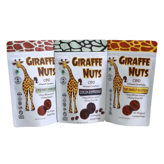 matte custom printed reusable zipper plastic packaging bag nuts packing Aluminum foil food pouch packaging frosted zipper bag