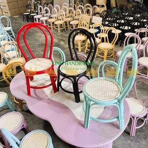 Silla de ratán ecológica hecha a mano moderna y duradera para niños, asientos elegantes para jugar, dormitorio, sala de estar al aire libre, cocina - Product Image 3